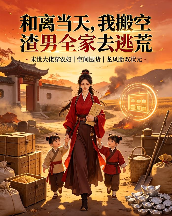 和离当天，我搬空渣男全家去逃荒