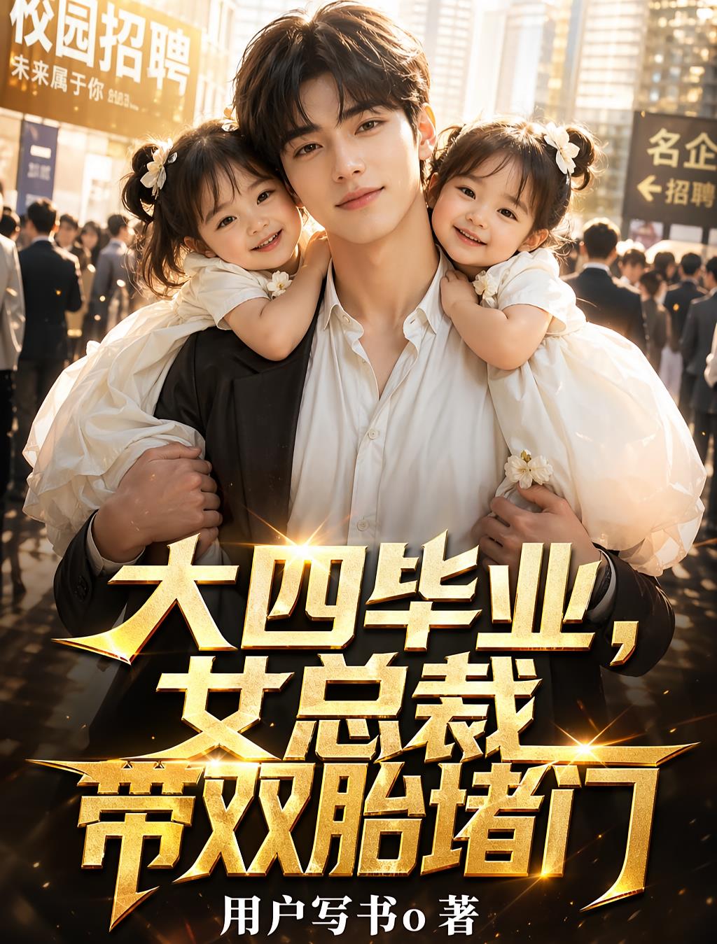 大四毕业,女总裁带双胎堵门
